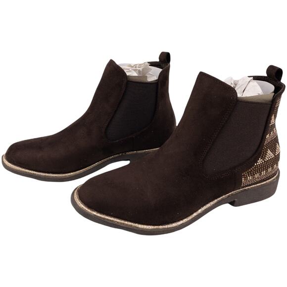 Blazin Roxx Lorraine Western Studded Chelsea Ankle Boots 8.5 Brown Women's - Picture 4 of 12